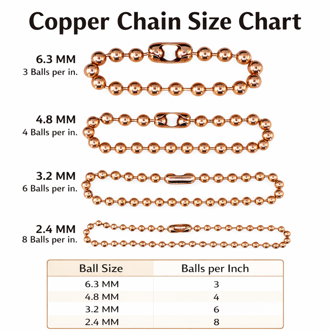 100% Pure Copper Chain Anklet • USA‑Made • Healing Copper Jewelry Main Image