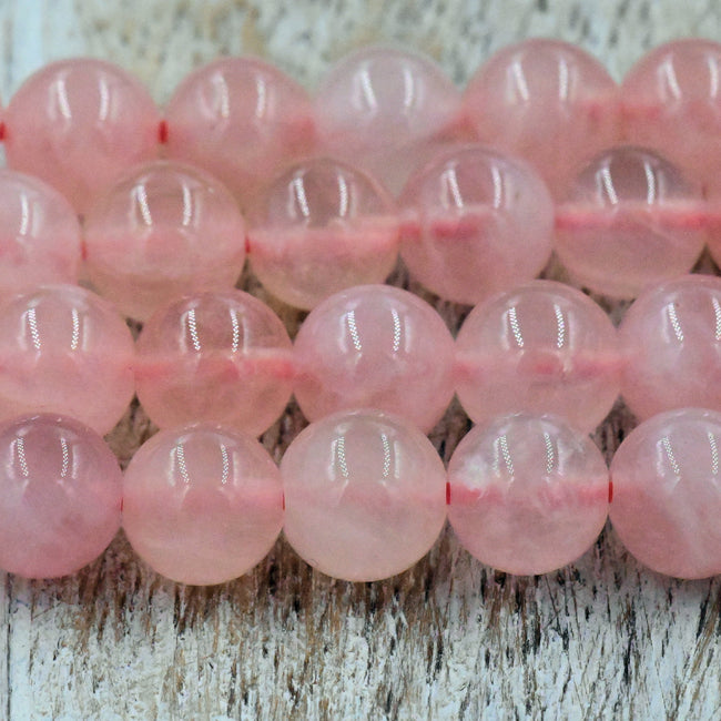 A Grade Madagascar Rose Quartz 8mm Round Beads Hover Image