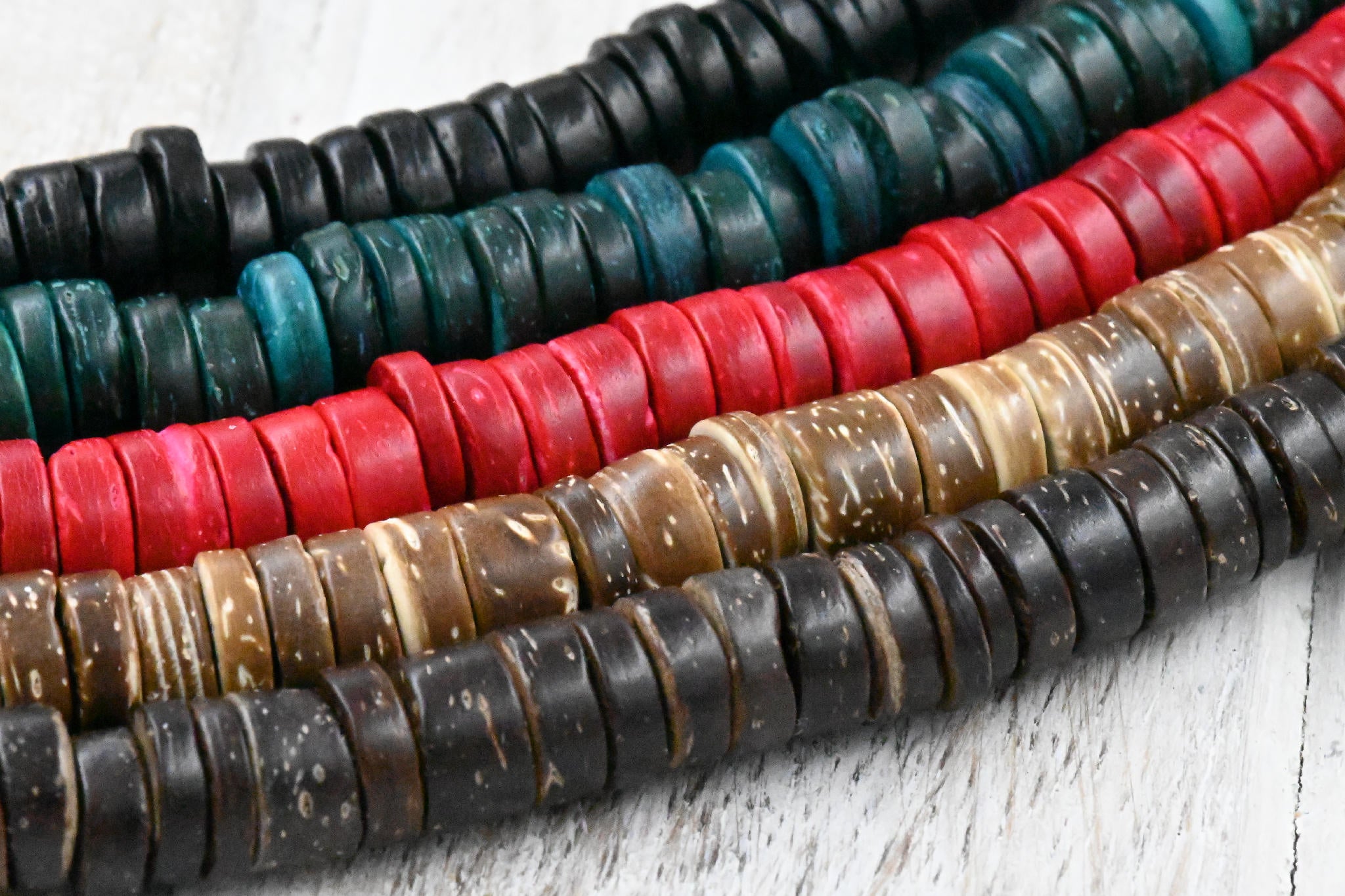 Coconut Shell Rondelle