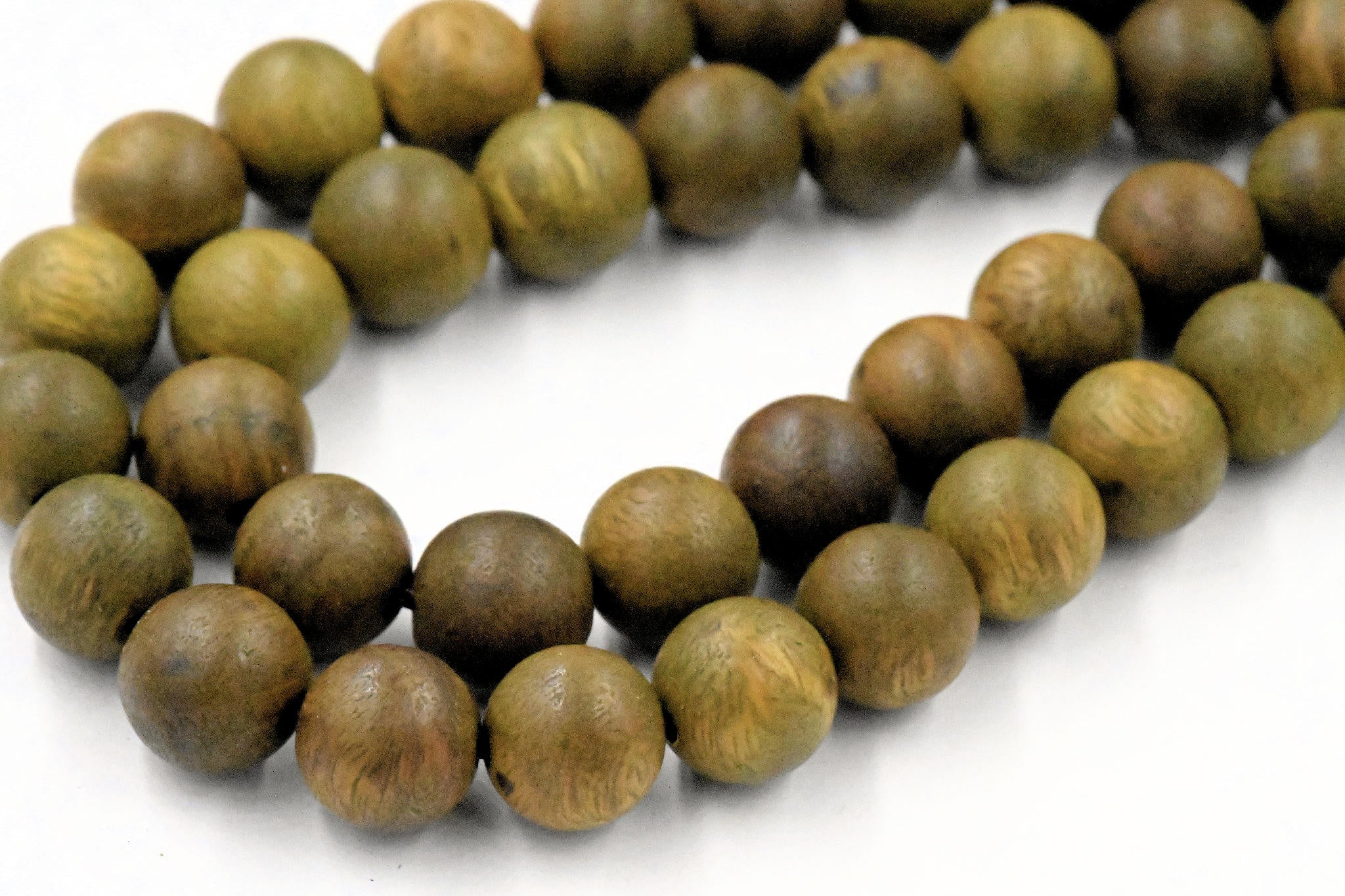 Natural 6mm 8mm 10mm Olive Sandalwood Beads