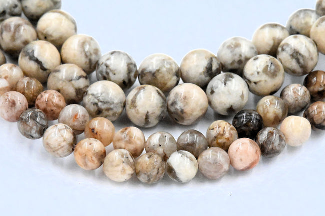 Feldspar 4mm, 6mm, 8mm, 10mm, 12mm Round Beads -15 inch strand Hover Image