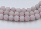 TWO STRANDS Matte Pale Rose Quartz 4mm 6mm 8mm 10mm