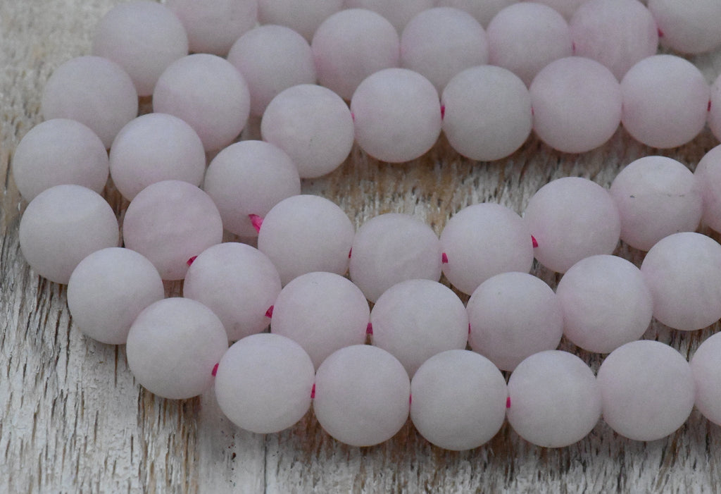 TWO STRANDS Matte Pale Rose Quartz 4mm 6mm 8mm 10mm