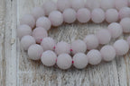Matte Pale Rose Quartz 4mm 6mm 8mm 10mm
