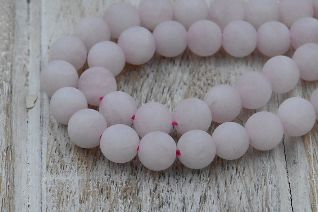 TWO STRANDS Matte Pale Rose Quartz 4mm 6mm 8mm 10mm