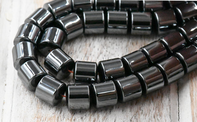 AA Non-magnetic Synthetic Hematite Column Beads Main Image