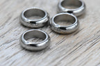 Stainless Steel Rondelles, 4mm 5mm 6mm 7mm 8mm, 10pc