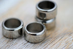 Stainless Steel Beads, Large Hole Beads, Column, Stainless Steel Color, 11x6mm