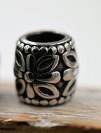 304 Stainless Steel Spacer Beads, Large Hole Beads, 1pc Column, Antique Silver, 9.5x9.5mm