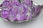 200pc Purple 6mm 8mm 10mm Lilac Transparent Glass Beads