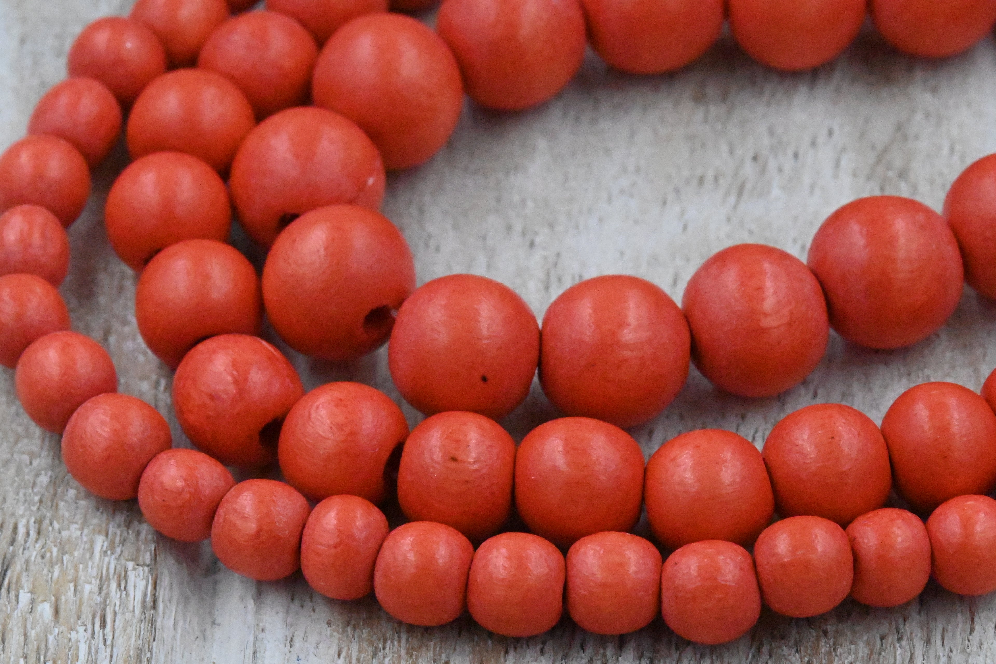 Coral Beads 6mm 8mm 10mm 12mm 15mm Wood beads -16 inch strand