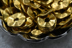 Wavy Spacer beads, Flat Disk Antique Bronze, Antique Copper or Silver
