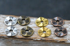 Wavy Spacer beads, Flat Disk Antique Bronze, Antique Copper or Silver