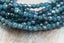 4mm Faceted Round Beads 100pc Czech Glass Pacific Blue with Luster Finish, 100 pc