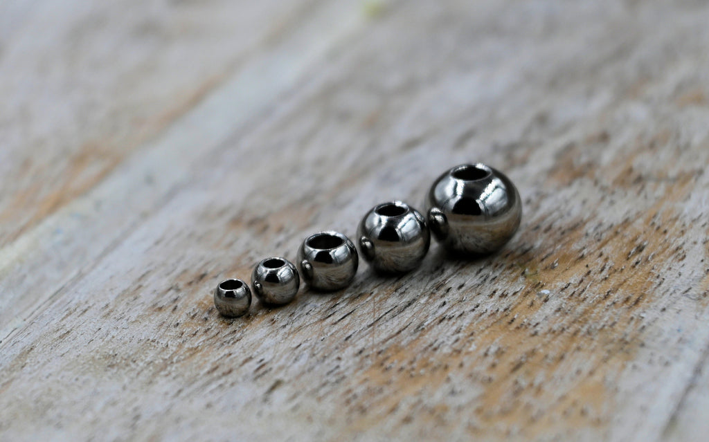 Stainless Steel Spacer Beads, 3mm 4mm 5mm 6mm 8mm Silver Spacer