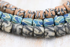 TWO STRANDS Handmade Polymer Clay Beads Strand, Column