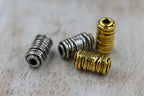 Wrapped Column Spacers, 20pc Antique Silver, Bronze or Gold 11x6mm