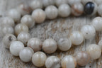 White Mocha Dyed Jade 4mm 6mm 8mm 10mm