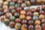 Red Creek Picasso Jasper Round Bead Strands, 8mm, 15 inch strand