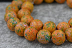 14mm Spring Yellow Wood Beads, 12-inch Strand