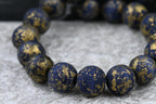 Blue Gold Frosted Wood, 14mm