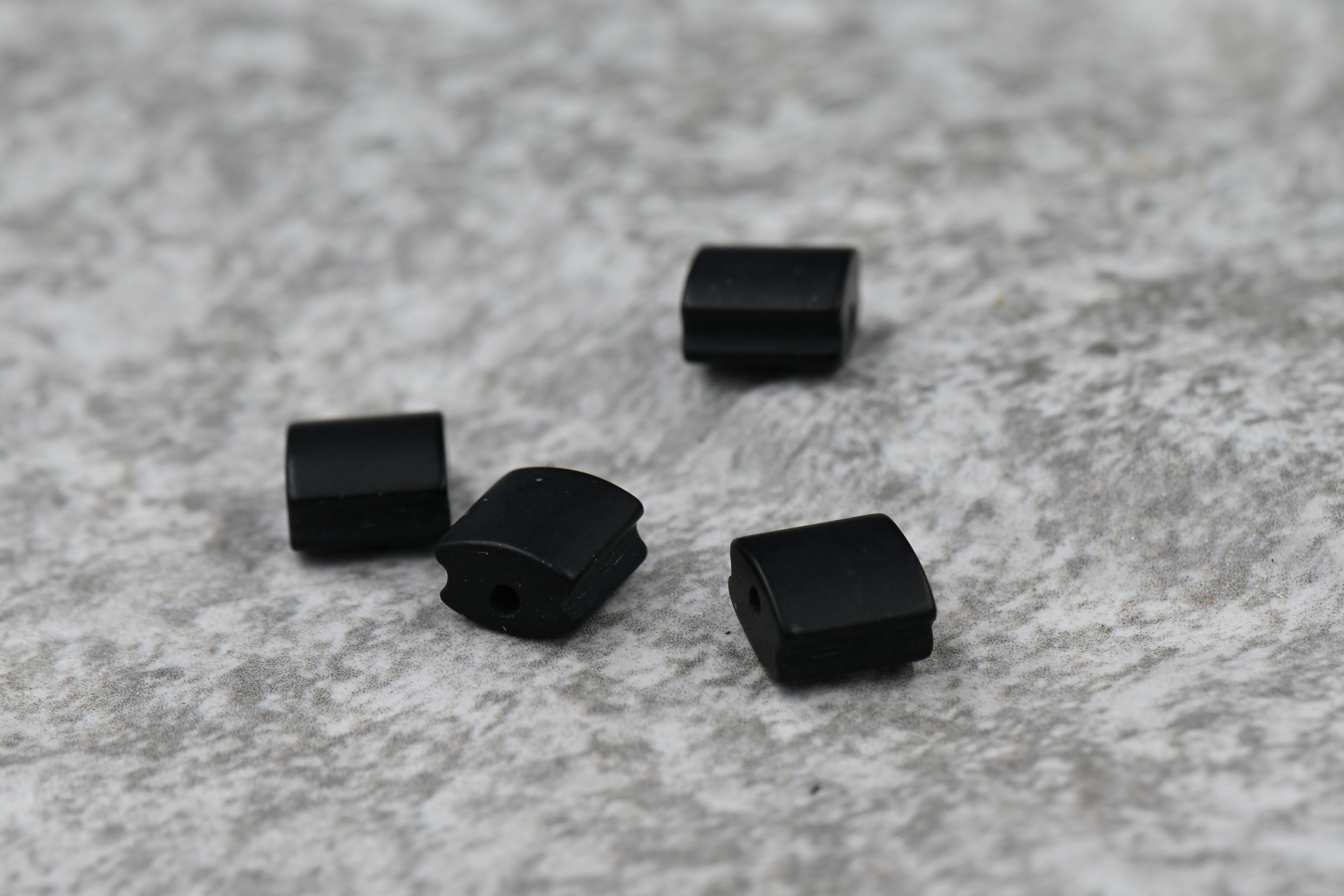 Black Onyx Square Frosted, 2pc