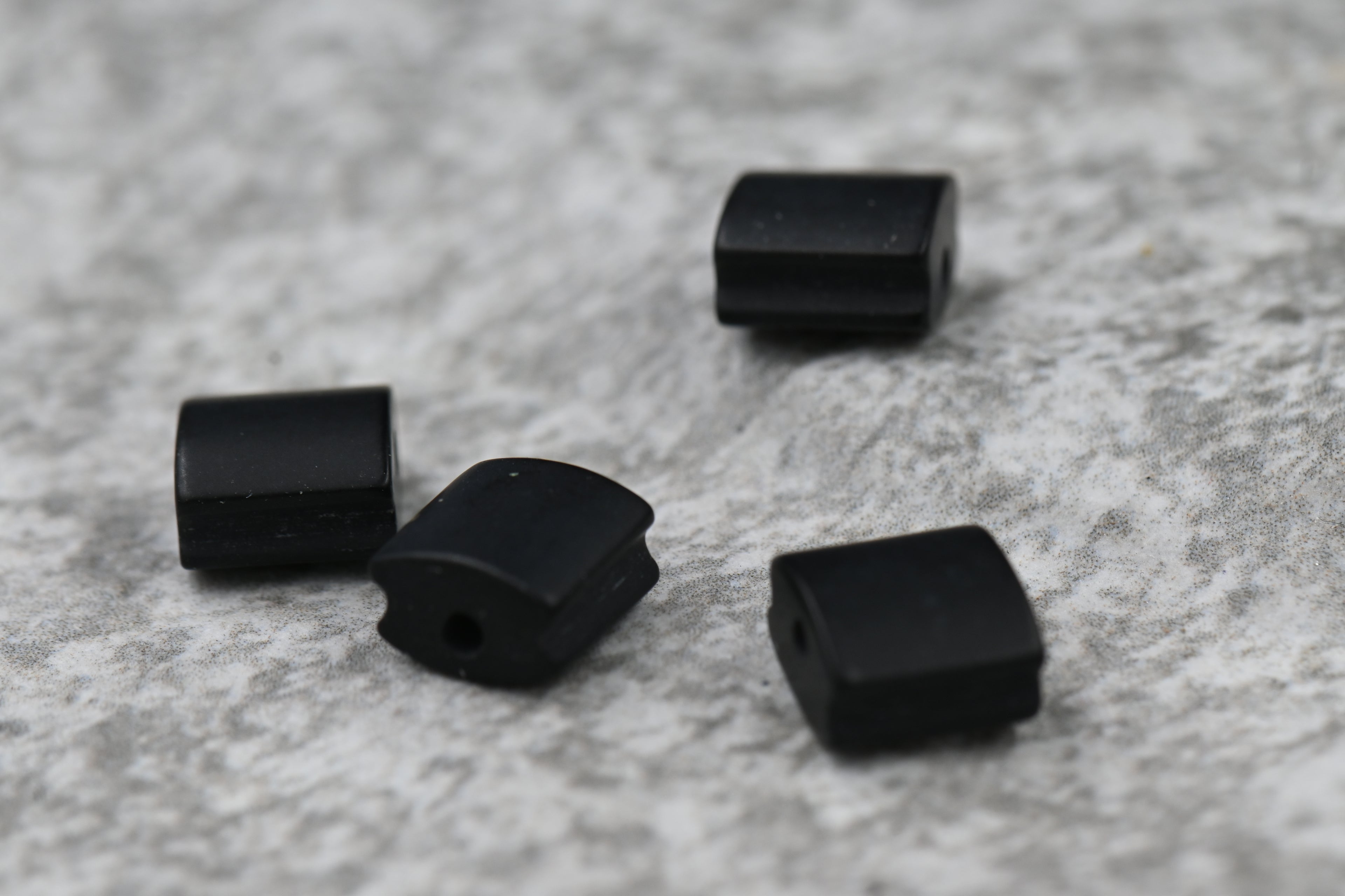 Black Onyx Square Frosted, 2pc