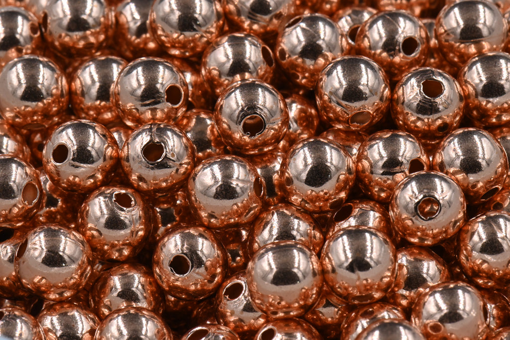 Real Pure Copper Round Beads, 2mm 3mm 4mm 5mm 6mm 8mm 9.5mm
