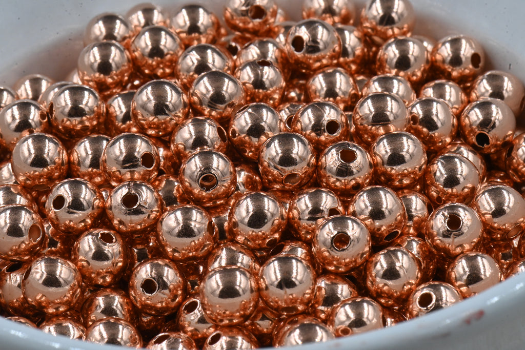 Real Pure Copper Round Beads, 2mm 3mm 4mm 5mm 6mm 8mm 9.5mm