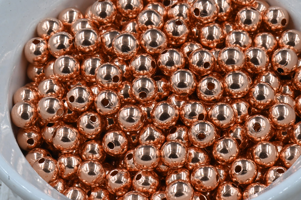 Real Pure Copper Round Beads, 2mm 3mm 4mm 5mm 6mm 8mm 9.5mm