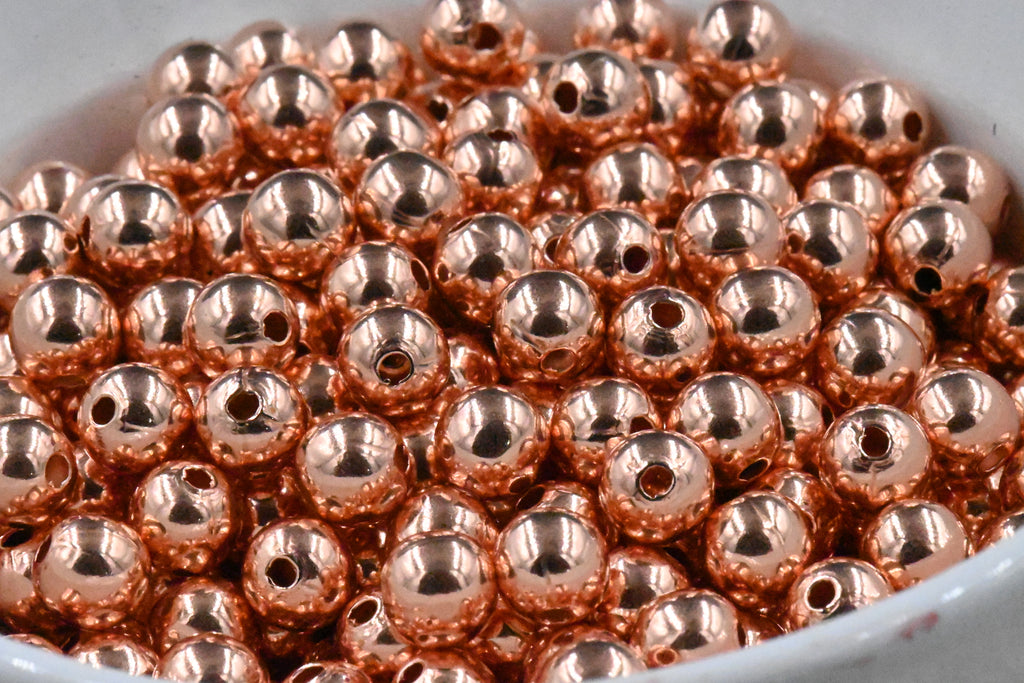 Real Pure Copper Round Beads, 2mm 3mm 4mm 5mm 6mm 8mm 9.5mm