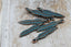 Feather Charm Antique Copper Patina Feather Pendant Tiny Feather Charm