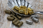 Wrapped Column Spacers, 20pc Antique Silver, Bronze or Gold 11x6mm