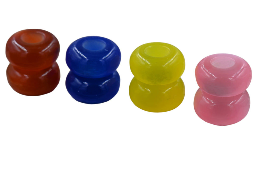 Large Hole Resin Rondelle Beads – European Style , 20pc