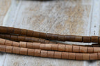 Natural Rosewood or Rich Brown Roble Wood Heishi Beads – 4.5mm x 4mm