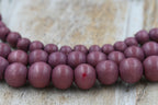 Mulled Fig Brown – Dyed/Waxed Wood Beads, 6mm 8mm 10mm