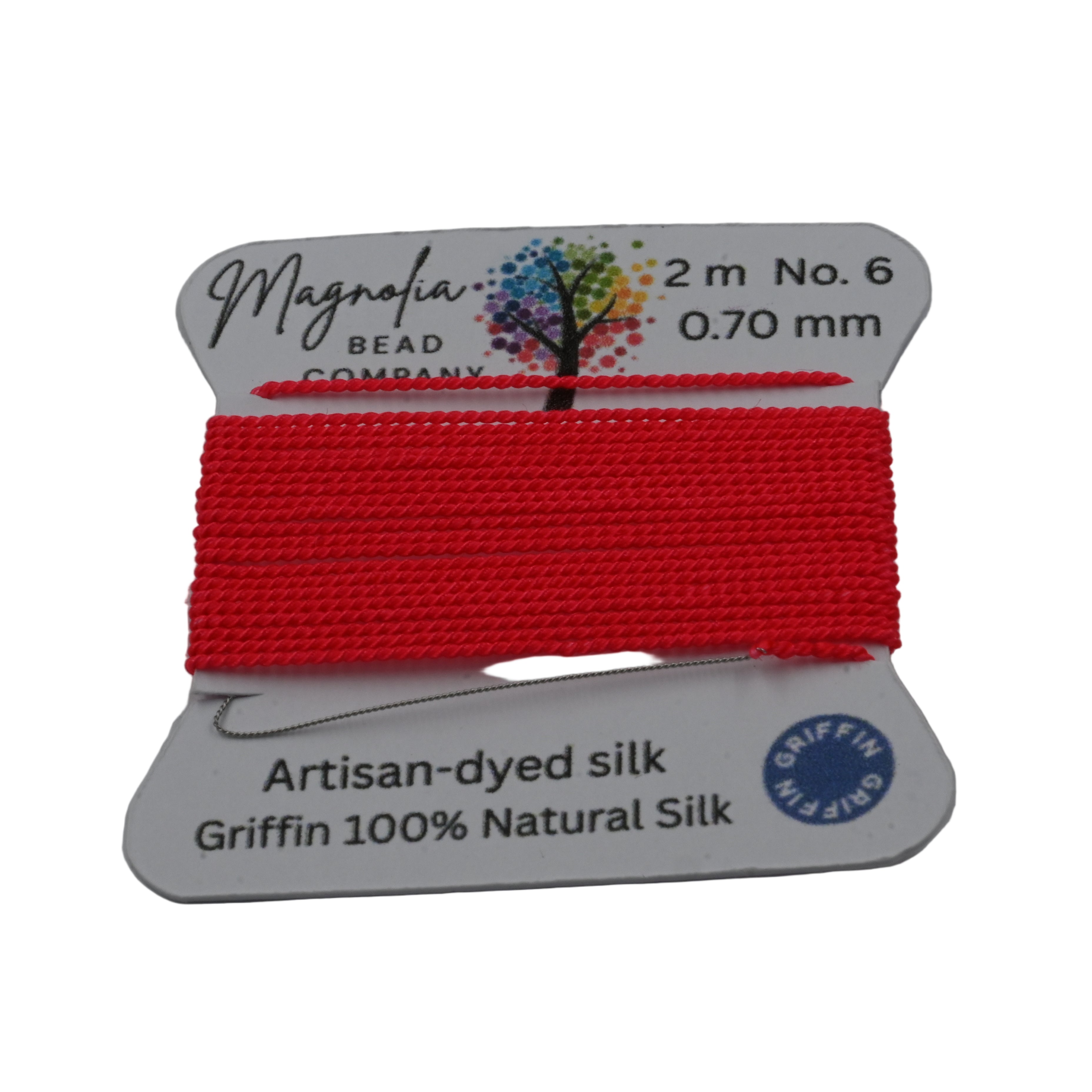 NEON COLLECTION Griffin Silk Cord – UV Light, Hand-Dyed Thread for Knotting, Jewelry Making, Pendant Stringing