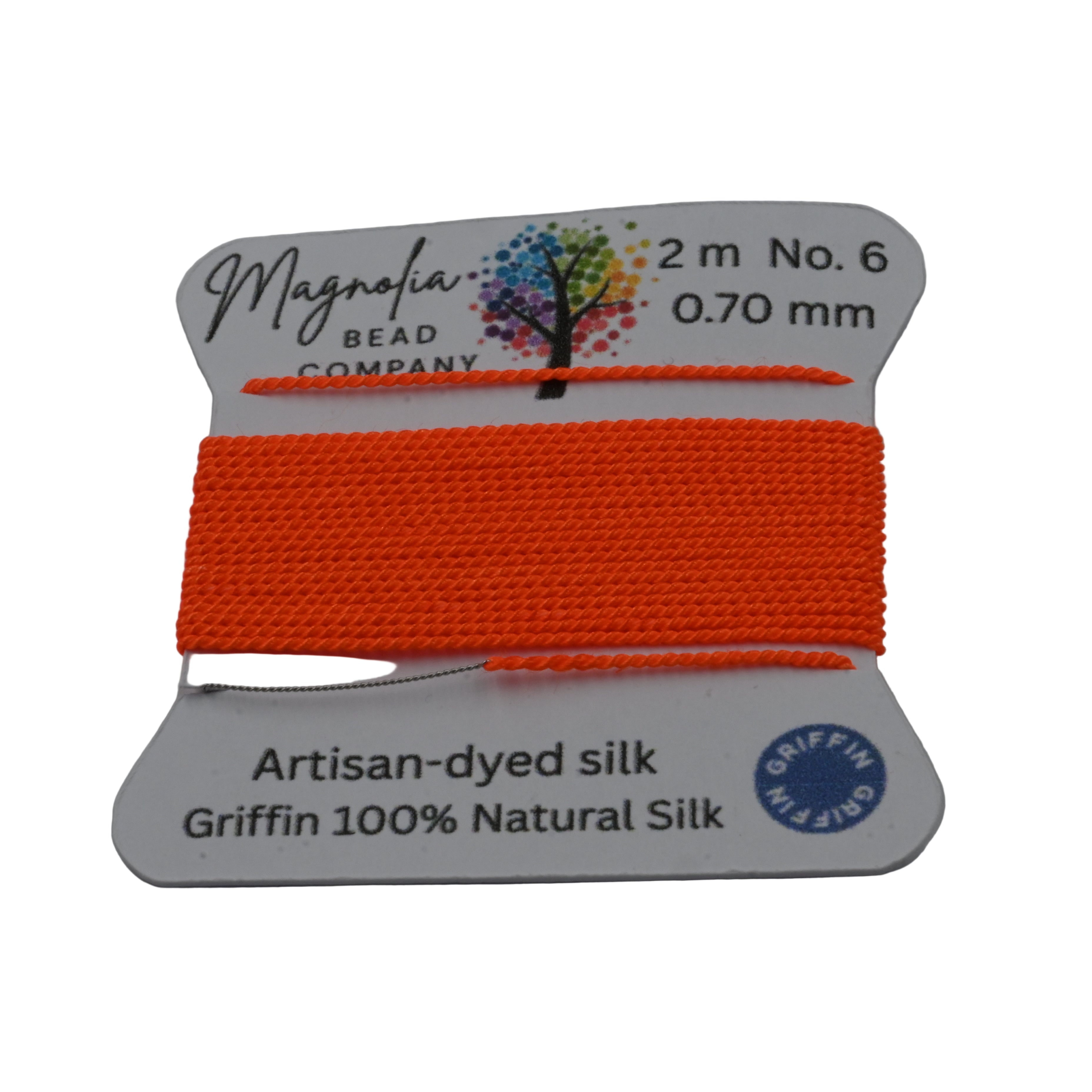 NEON COLLECTION Griffin Silk Cord – UV Light, Hand-Dyed Thread for Knotting, Jewelry Making, Pendant Stringing
