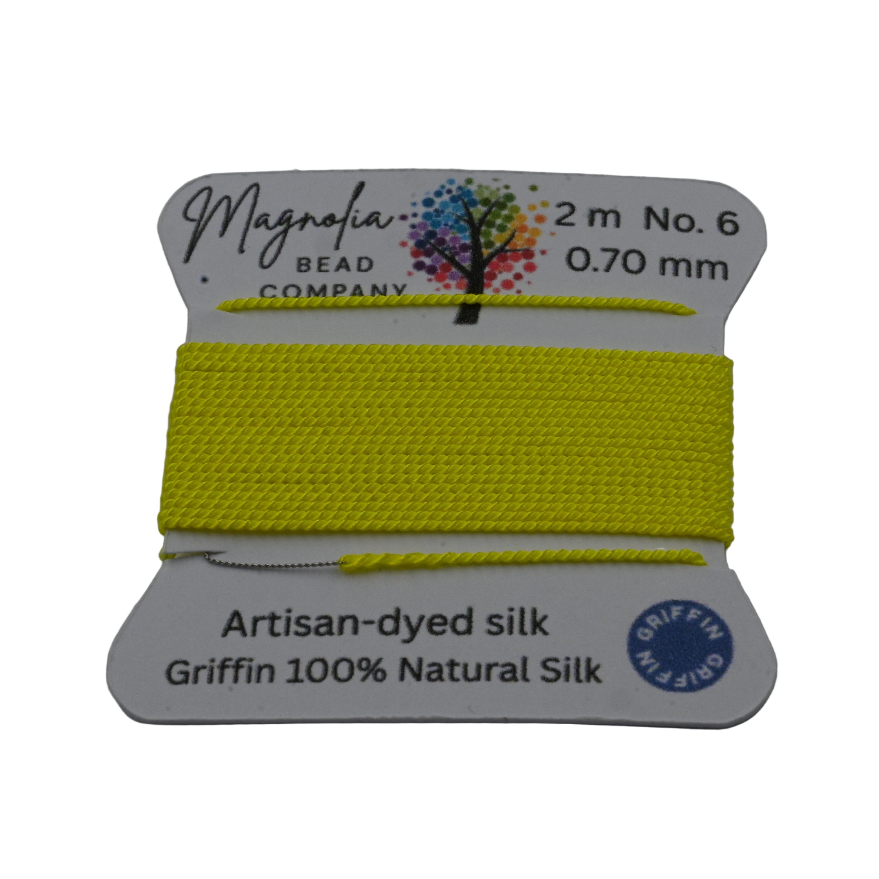 NEON COLLECTION Griffin Silk Cord – UV Light, Hand-Dyed Thread for Knotting, Jewelry Making, Pendant Stringing