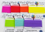 NEON COLLECTION Griffin Silk Cord – UV Light, Hand-Dyed Thread for Knotting, Jewelry Making, Pendant Stringing