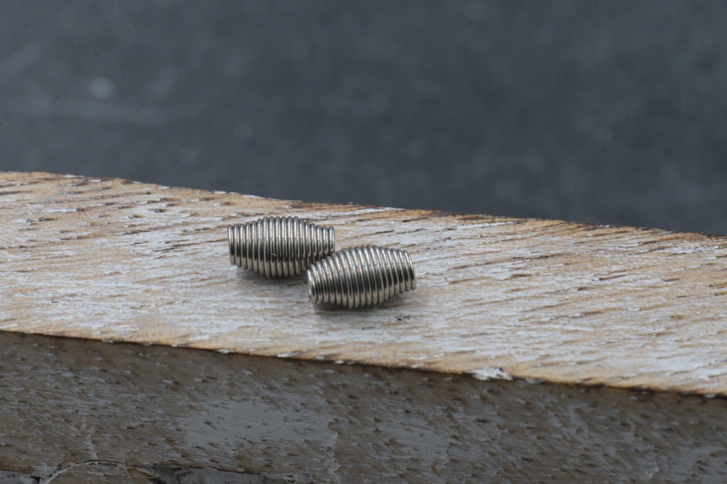 Tarnish Resistant 304 Stainless Steel Spring Beads, Barrel, Stainless Steel Color, 7.5x4mm, 20pc