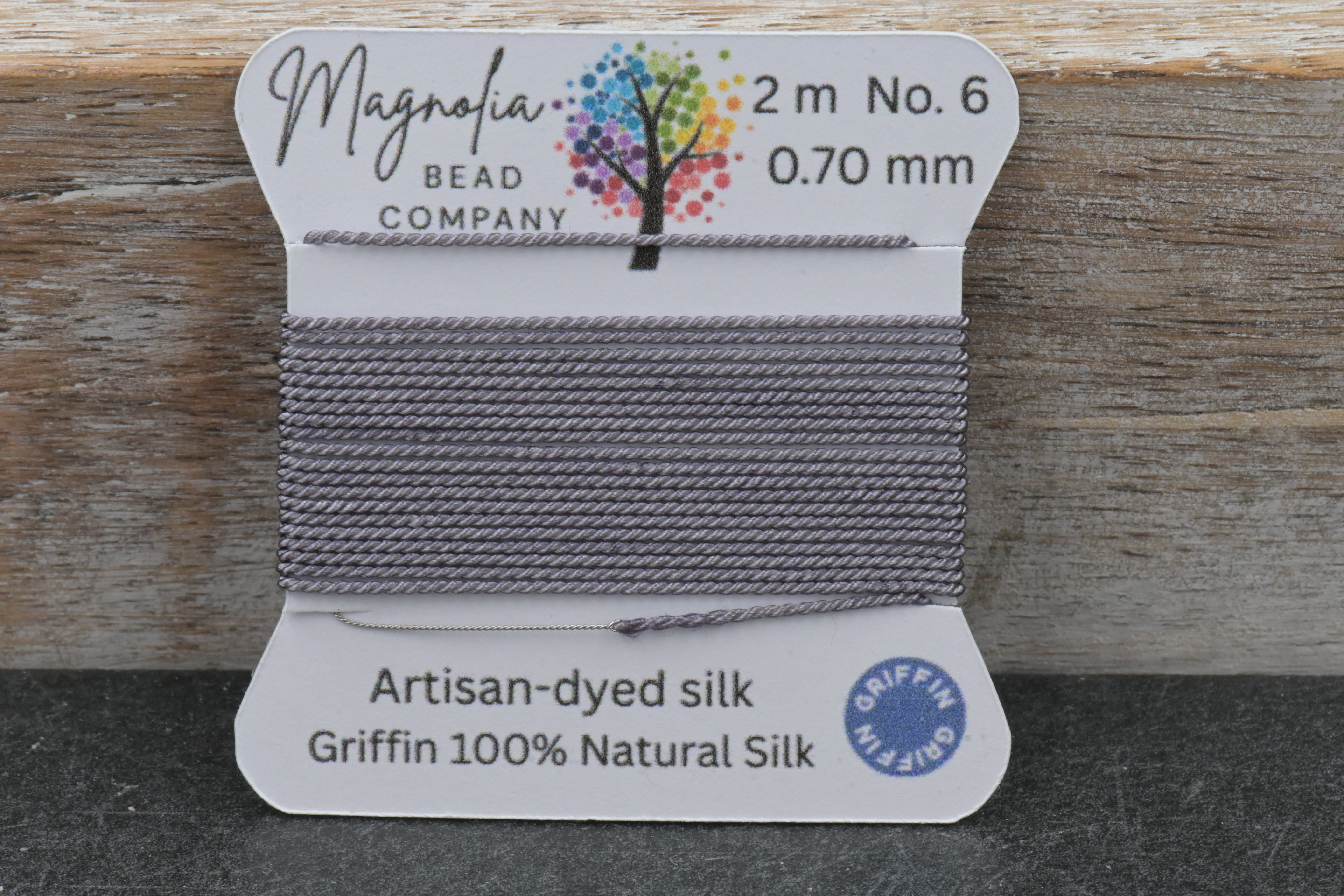 Twilight Mist Griffin Silk Cord – Hand‑Dyed Thread for Knotting, Jewelry Making, Pendant Stringing