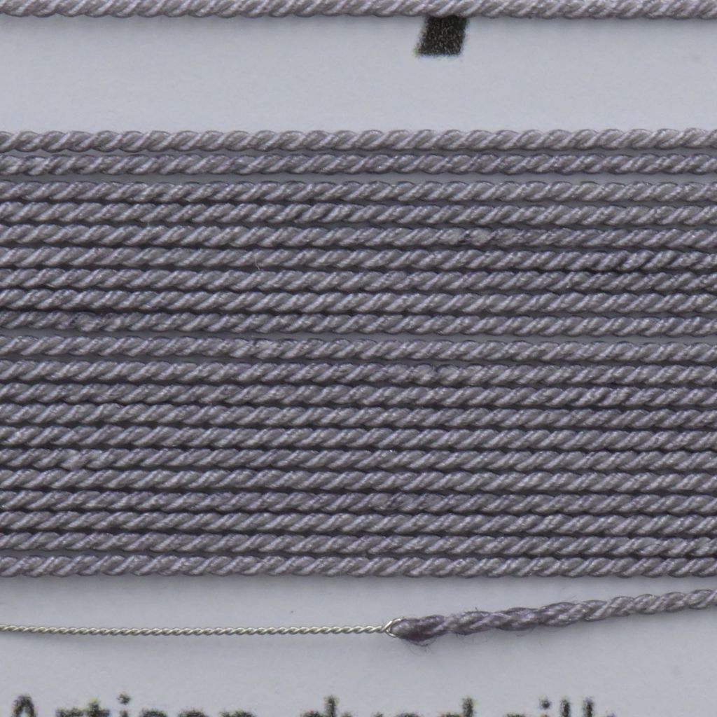 Twilight Mist Hand‑Dyed Griffin Silk Cord – Thread for Knotting, Jewelry Making, Pendant Stringing