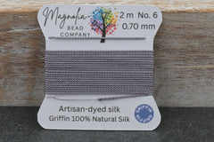 Twilight Mist Griffin Silk Cord – Hand‑Dyed Thread for Knotting, Jewelry Making, Pendant Stringing