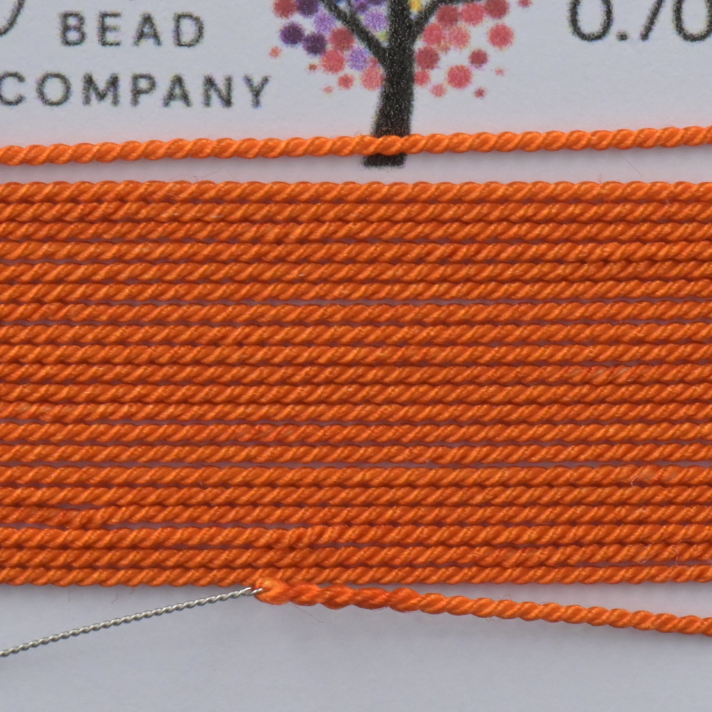 Spiced Clay Hand‑Dyed Griffin Silk Cord – Thread for Knotting, Jewelry Making, Pendant Stringing