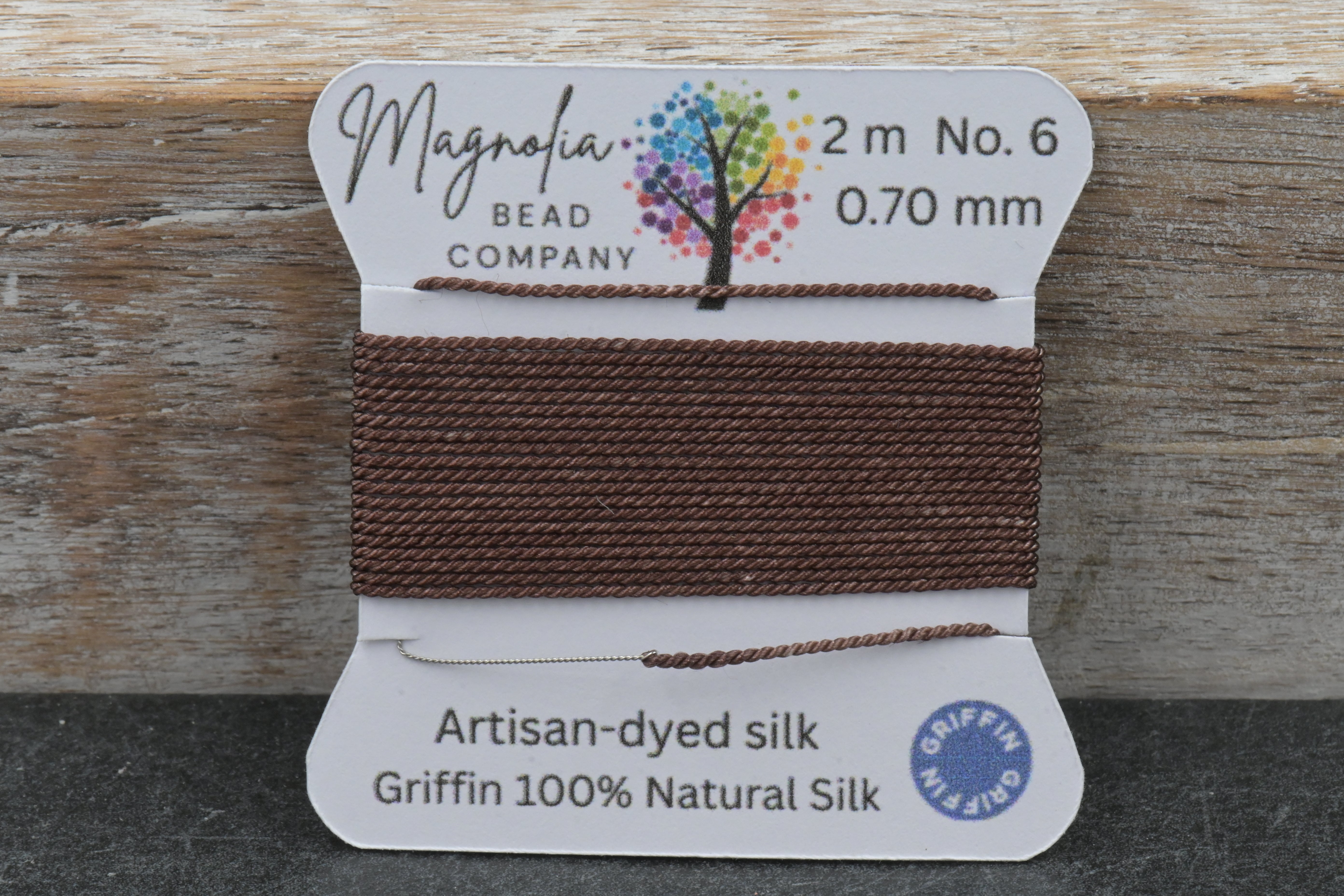 Burnt Cedar – Griffin Silk Cord – Hand-Dyed Thread for Knotting, Jewelry Making, Pendant Stringing