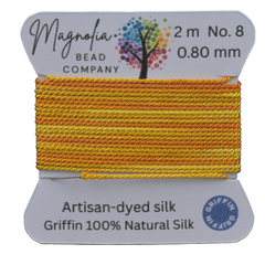 Sunspun Gold – Griffin Silk Cord – Hand-Dyed Thread for Knotting, Jewelry Making