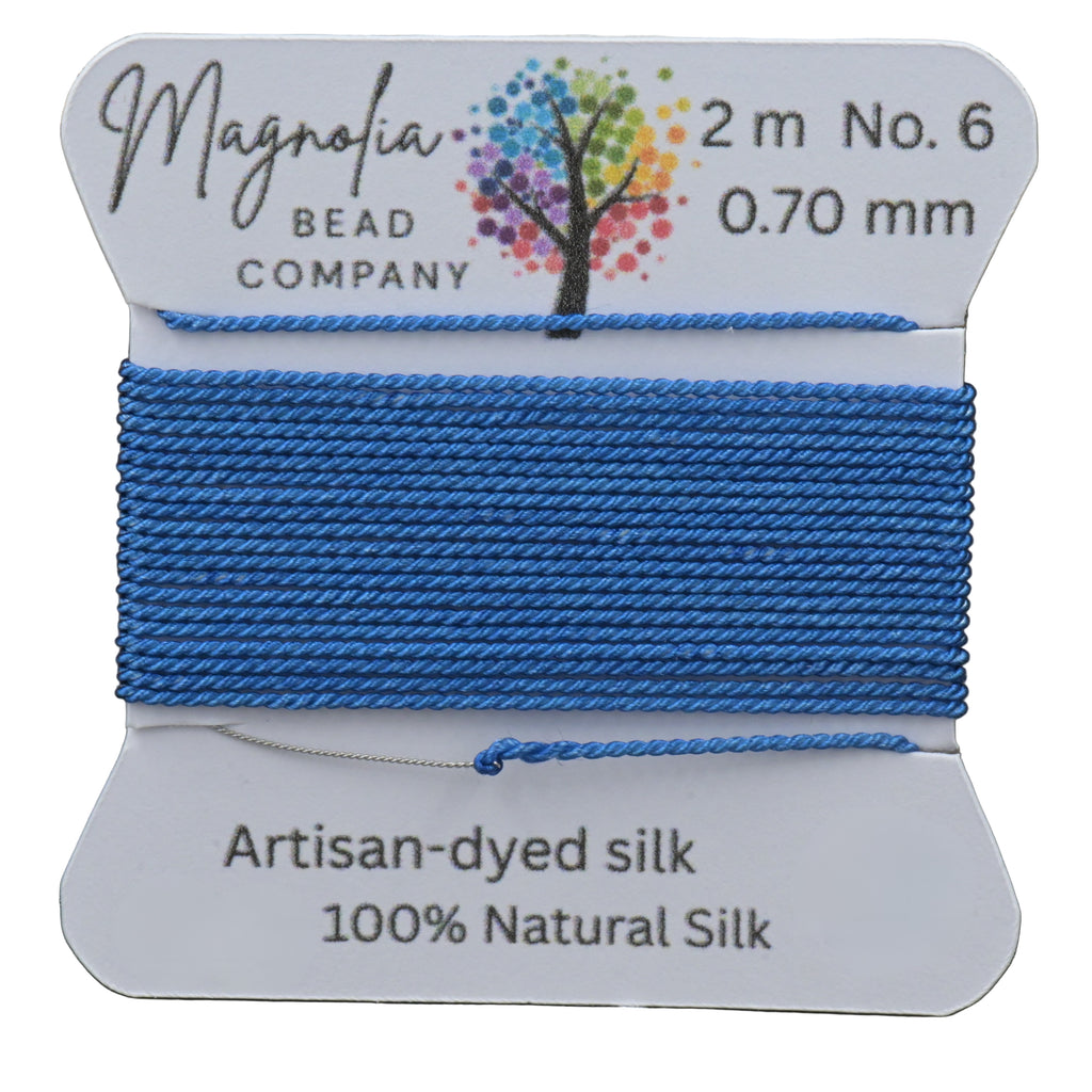 Blue Jean Indigo Griffin Silk Cord – Hand‑Dyed Thread for Knotting