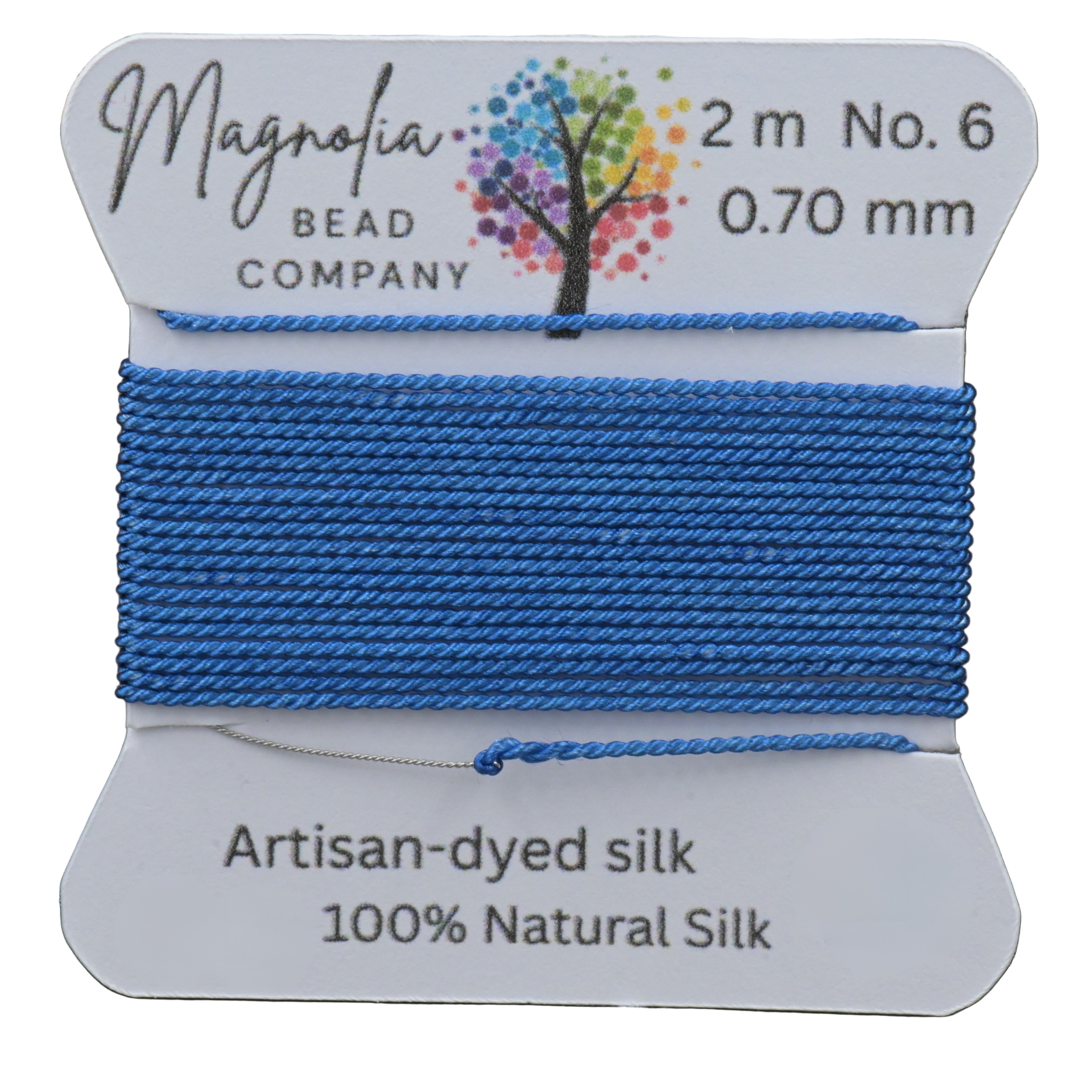 Blue Jean Indigo Griffin Silk Cord – Hand‑Dyed Thread for Knotting