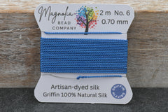 Blue Jean Indigo Griffin Silk Cord – Hand‑Dyed Thread for Knotting